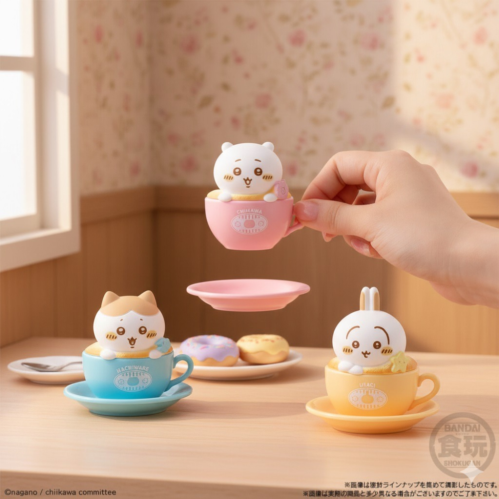 日本 BANDAIちいかわ3D 拿鐵小物 整盒12入 公仔盲盒-細節圖3