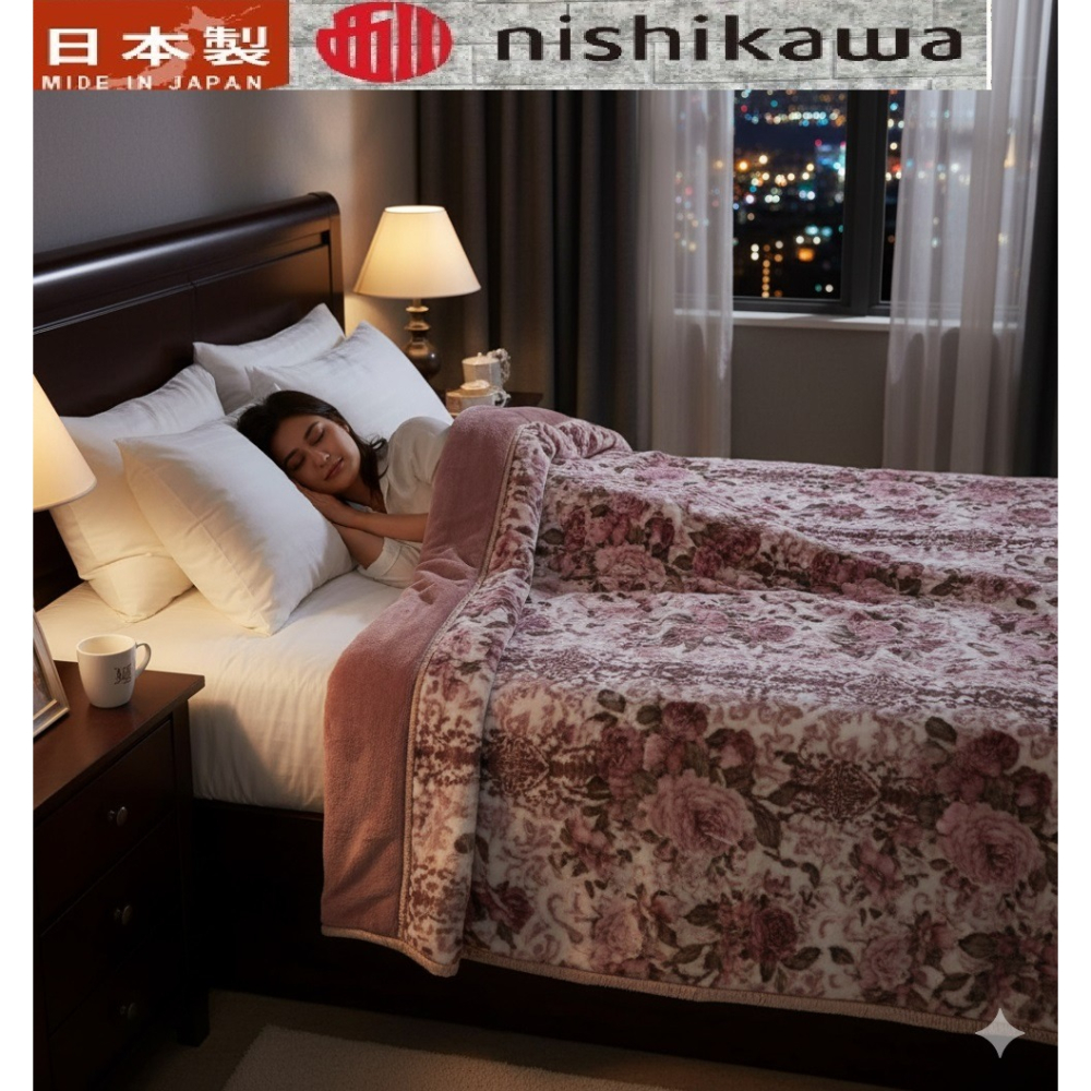 日本 京都西川｜遠紅外線發熱纖維 立體雙層 雙人毛毯(體積過大1次下單一條)-細節圖3