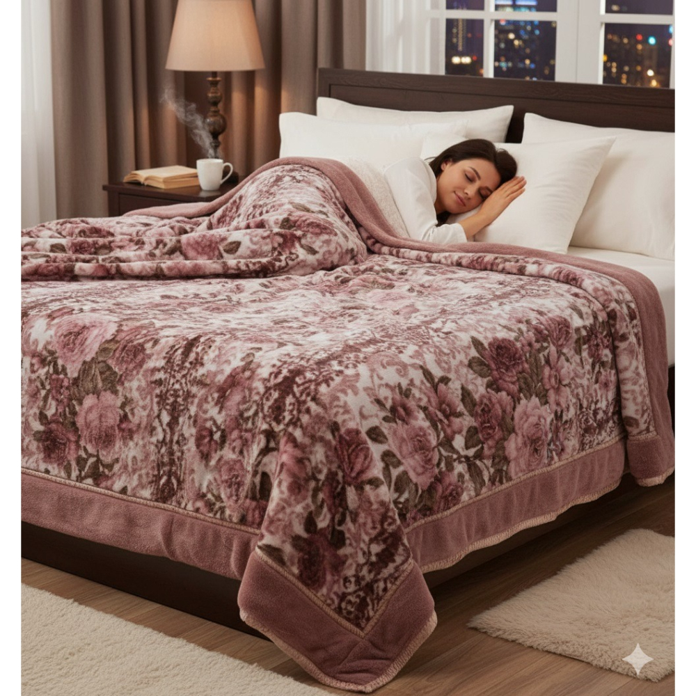 日本 京都西川｜遠紅外線發熱纖維 立體雙層 雙人毛毯(體積過大1次下單一條)-細節圖4