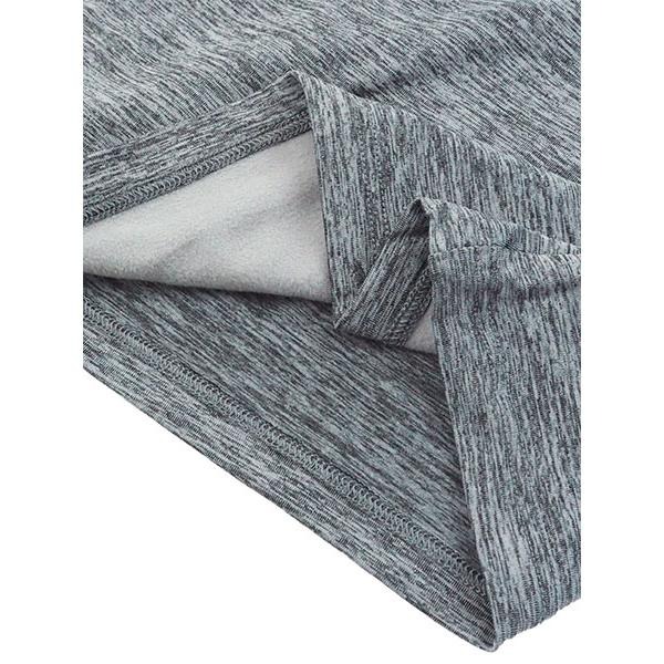 日本 as BREEZE/TEX防風吸濕發熱保暖刷毛8分袖高機能發熱衣(灰.紫)兩色-細節圖8