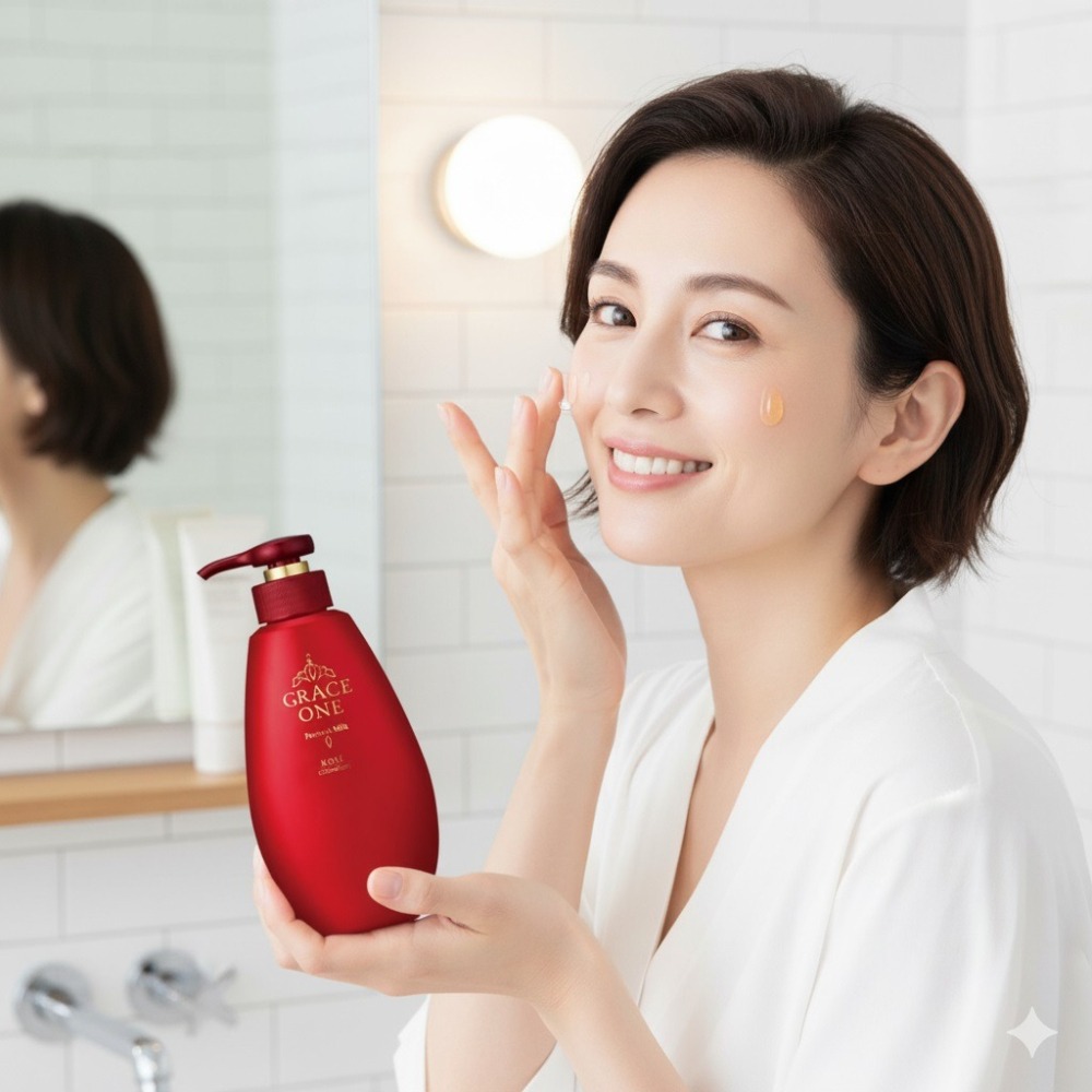 日本 KOSE濃潤保濕液 3合1 乳霜型精華液-細節圖3