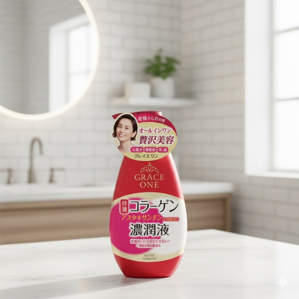 日本 KOSE濃潤保濕液 3合1 乳霜型精華液-細節圖4