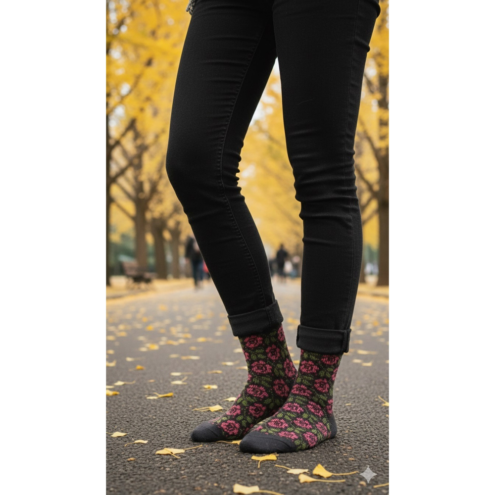 日本 Guilleret毛混刷毛 短襪(兩雙一組)特價(下單留言告知號碼)-細節圖5