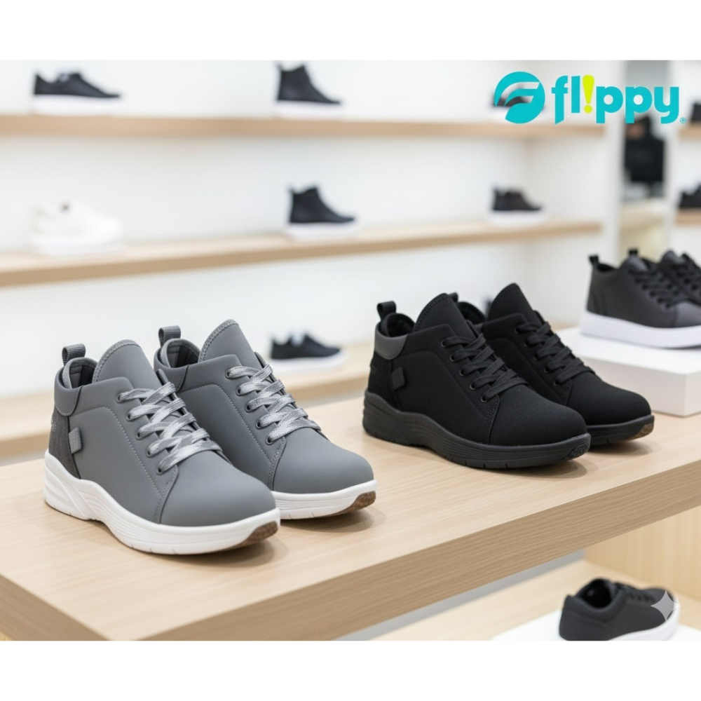 日本 Pansy生活防潑水抗菌防臭3E 寬版彈力針織套穿休閒鞋(黑.藍)兩色-細節圖3