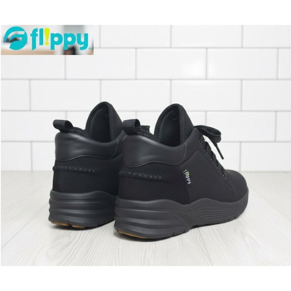 日本 Pansy生活防潑水抗菌防臭3E 寬版彈力針織套穿休閒鞋(黑.藍)兩色-細節圖7