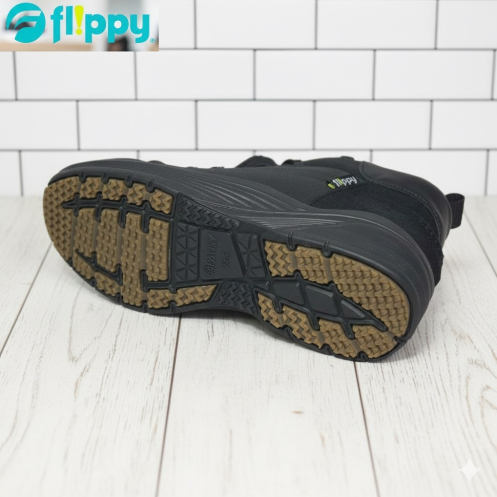 日本 Pansy生活防潑水抗菌防臭3E 寬版彈力針織套穿休閒鞋(黑.藍)兩色-細節圖8