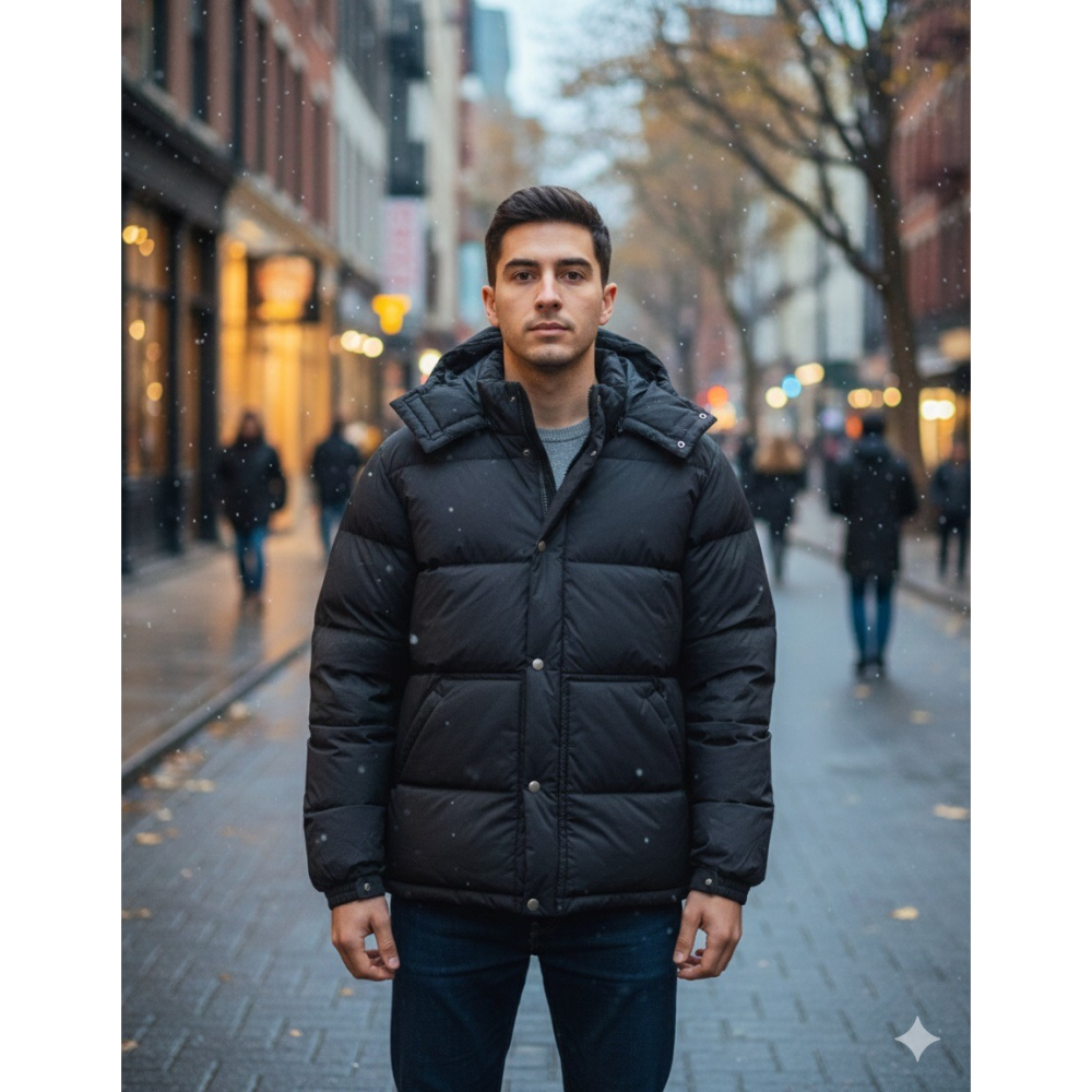 日本 white男款 輕羽 高蓬鬆保暖 絨外套-細節圖5