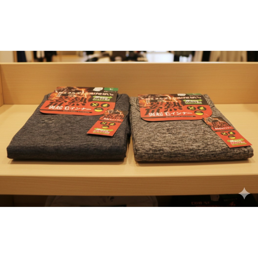 日本男高領 吸濕發熱 內刷毛 高彈力 發熱衣(灰.深灰)兩色-細節圖4