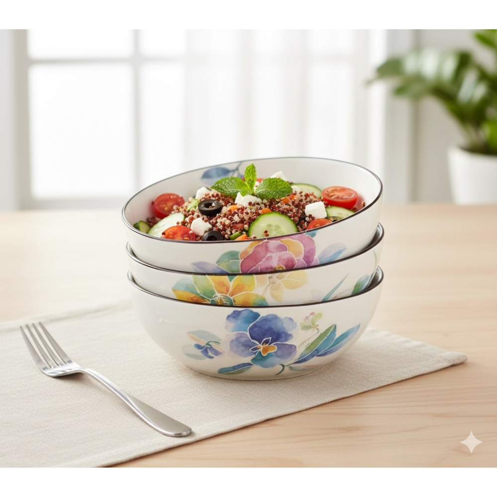 日本 美濃燒 木製盒裝 復古風實用美學 3 入缽組(A.B.C)三種-細節圖5