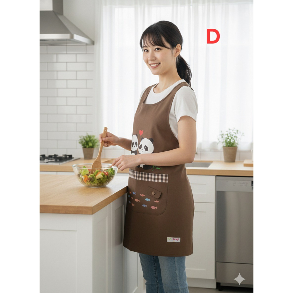 日本 鄉村風 防撥水加工 女孩 後綁圍裙(A.B.C.D.E.F)6款-細節圖2