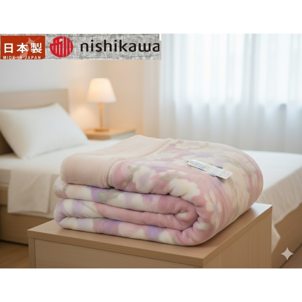 日本 京都西川 雙層保暖 可水洗 單人毛毯(特價)(體積過大一次下單一件)-細節圖2