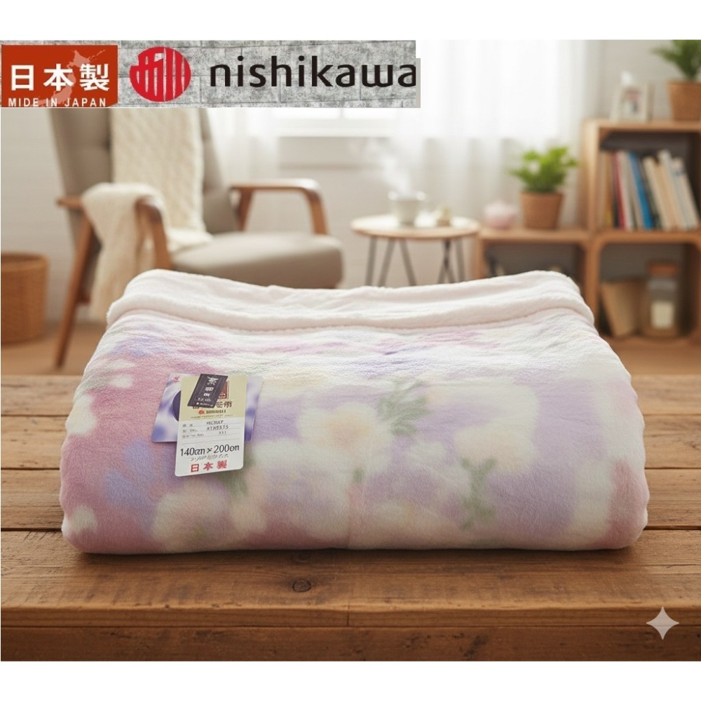 日本 京都西川 雙層保暖 可水洗 單人毛毯(特價)(體積過大一次下單一件)-細節圖6
