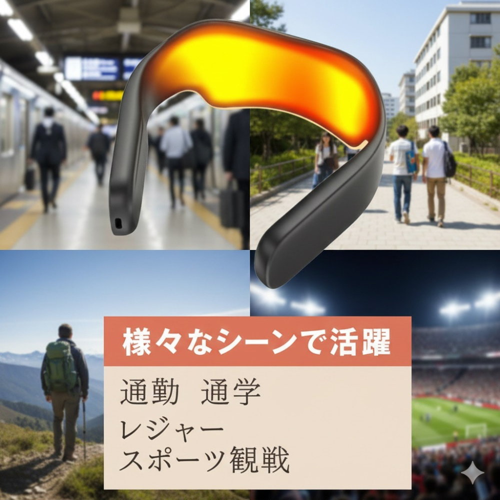日本 HIRO三段溫控 柔軟親膚 充電式 矽膠頸部 熱敷器-細節圖4