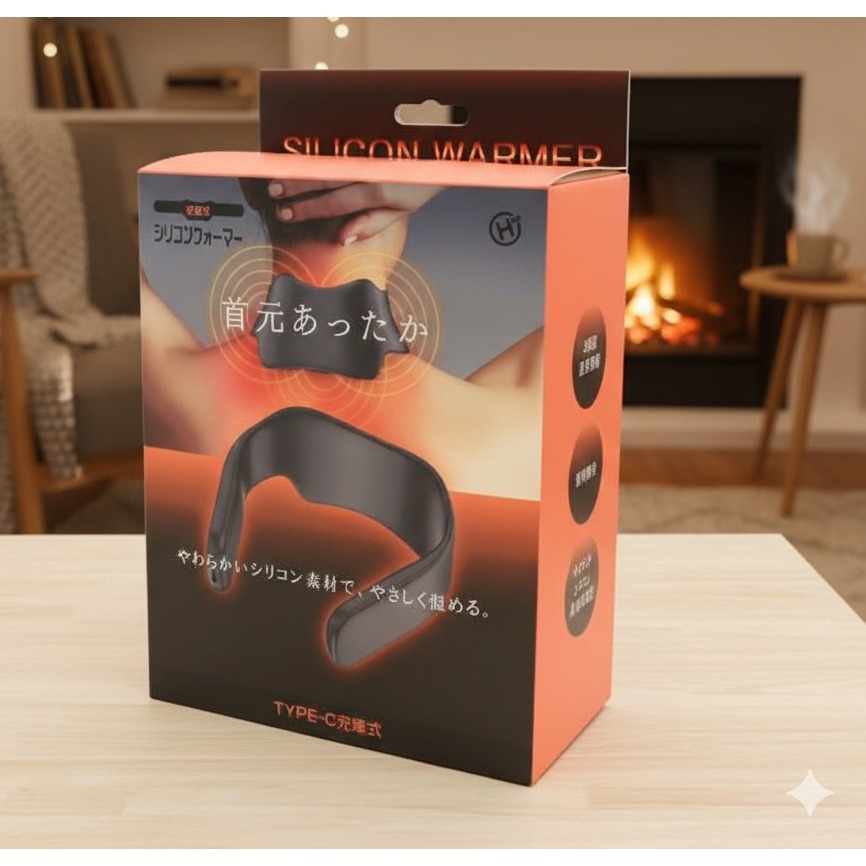 日本 HIRO三段溫控 柔軟親膚 充電式 矽膠頸部 熱敷器-細節圖6