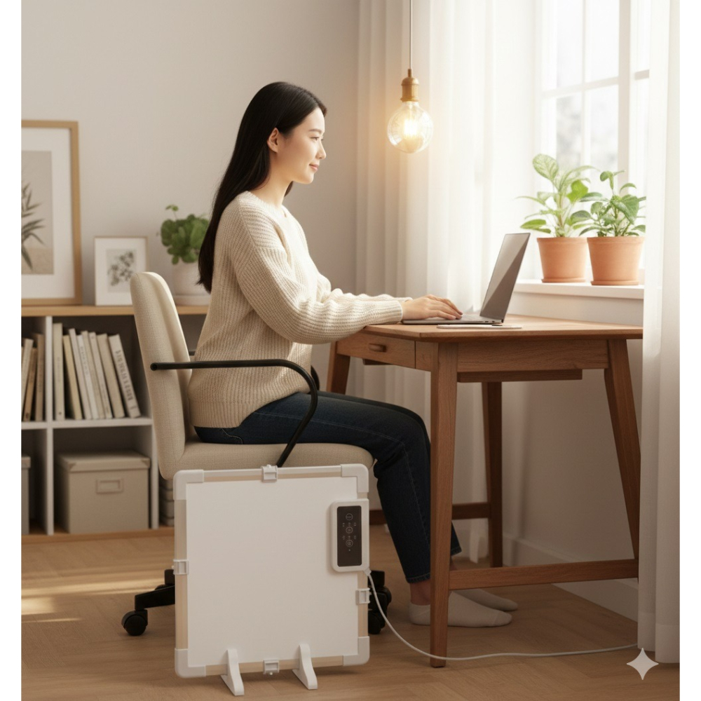 日本ROOMMATE空間魔法師型是暖爐也是空間的一部分2WAY 薄型電暖器(體積過大一次下單只能一台)-細節圖2