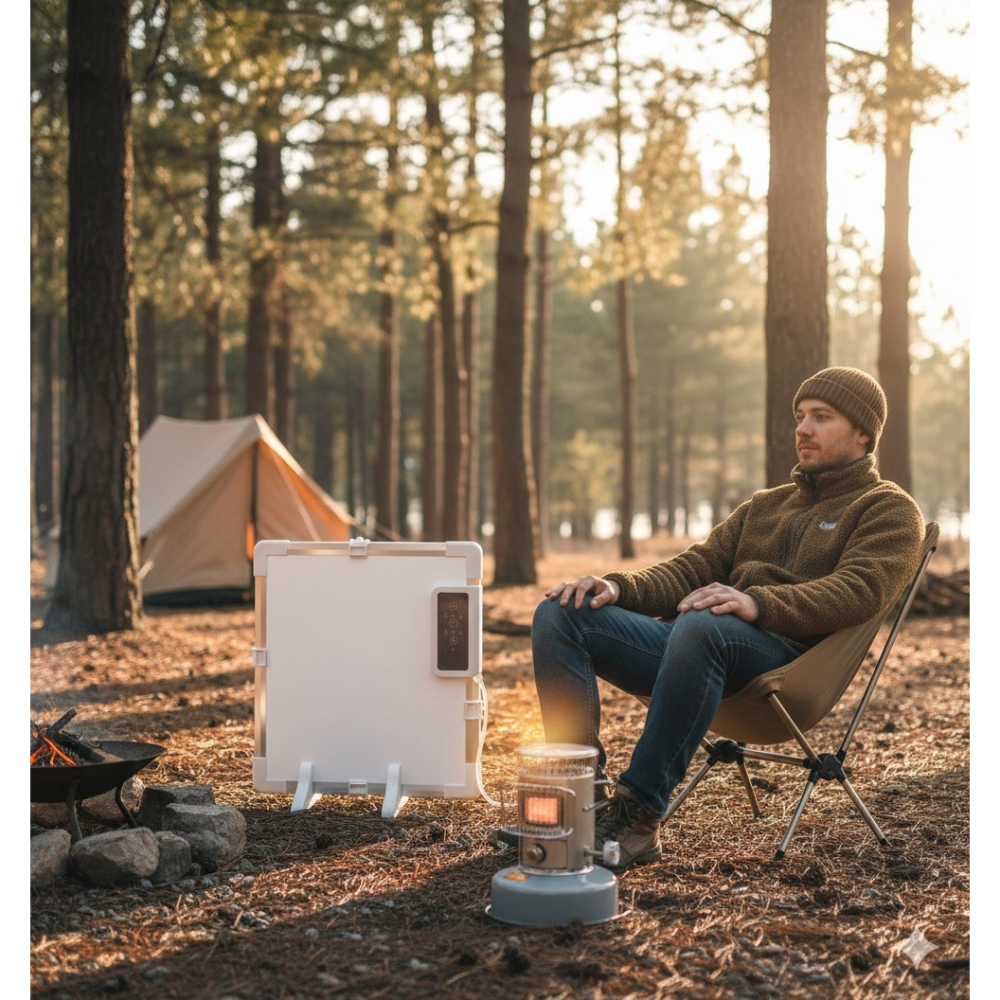 日本ROOMMATE空間魔法師型是暖爐也是空間的一部分2WAY 薄型電暖器(體積過大一次下單只能一台)-細節圖3