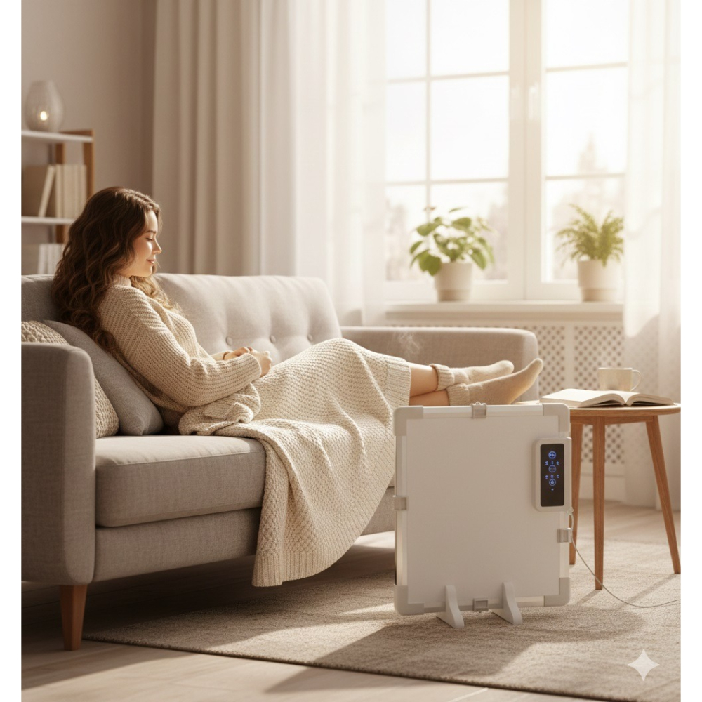 日本ROOMMATE空間魔法師型是暖爐也是空間的一部分2WAY 薄型電暖器(體積過大一次下單只能一台)-細節圖4