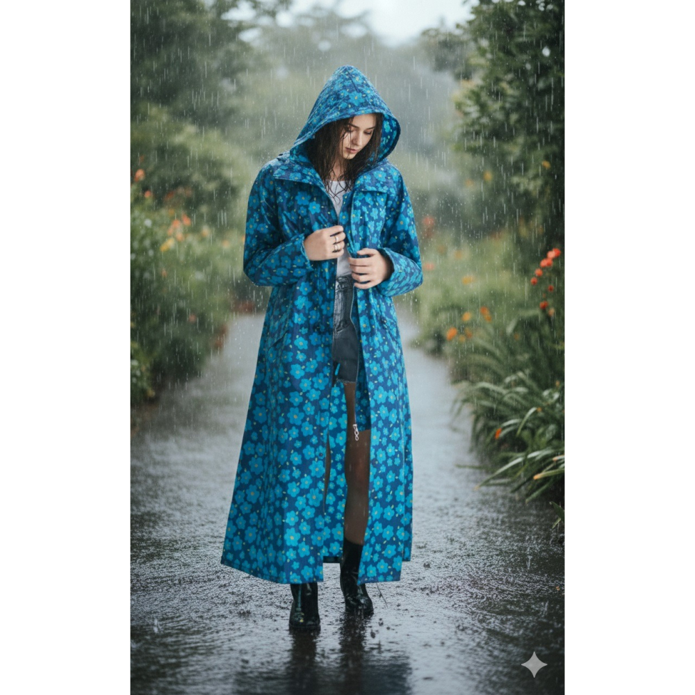 日本 防風、撥水、超透氣 輕量化長版連帽風雨衣(A.B.C.D.)4款-細節圖8