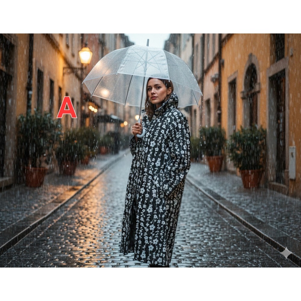 日本 防風、撥水、超透氣 輕量化長版連帽風雨衣(A.B.C.D.)4款-細節圖2