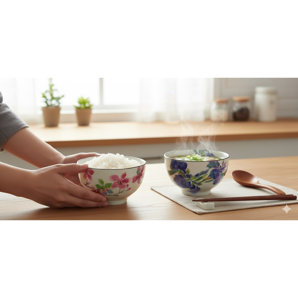 日本美濃燒用職人之手溫暖你的日常食光手工雅緻五入木盒碗組A.B.C.D四種-細節圖7