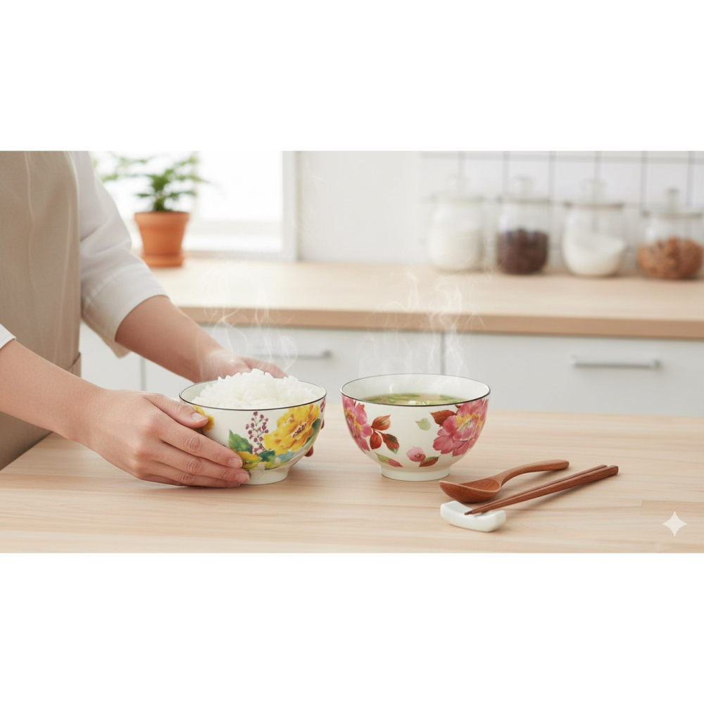 日本美濃燒用職人之手溫暖你的日常食光手工雅緻五入木盒碗組A.B.C.D四種-細節圖9