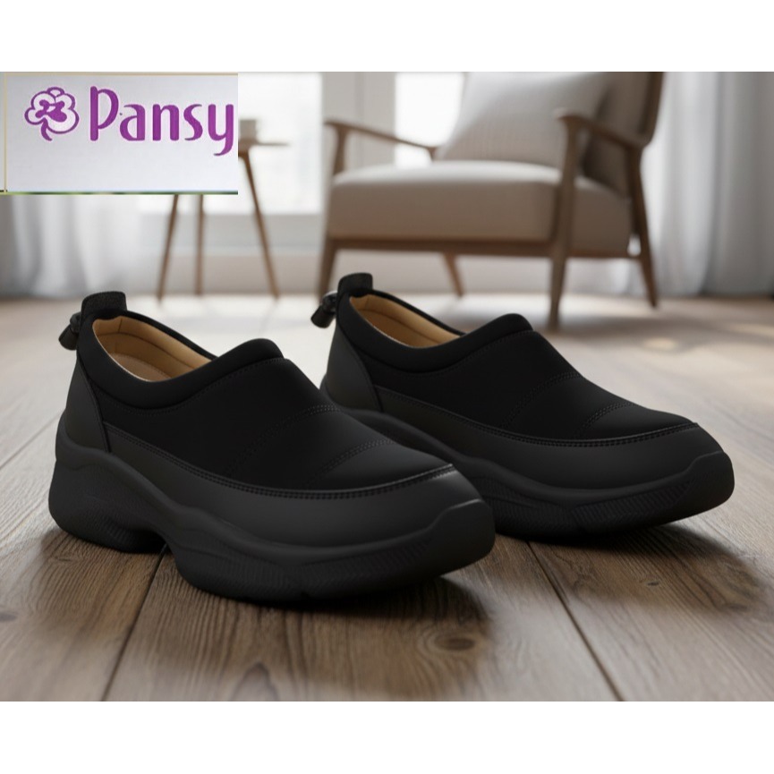 日本PANSY 超輕量好走、防滑、超顯腿長厚底休閒女鞋(經典黑.溫柔米)兩色-細節圖5