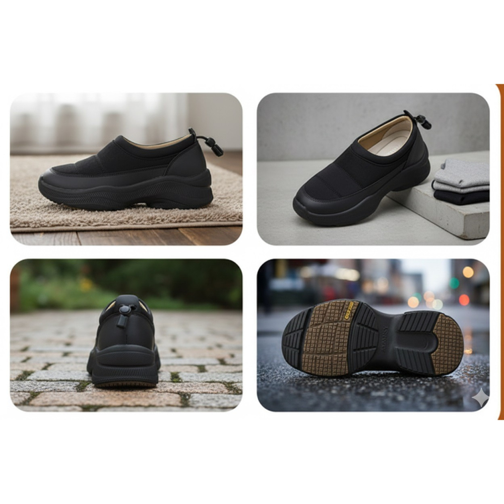 日本PANSY 超輕量好走、防滑、超顯腿長厚底休閒女鞋(經典黑.溫柔米)兩色-細節圖6