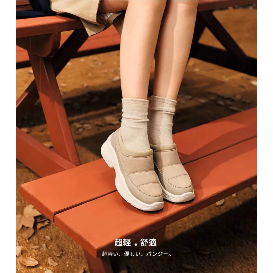 日本PANSY 超輕量好走、防滑、超顯腿長厚底休閒女鞋(經典黑.溫柔米)兩色-細節圖8