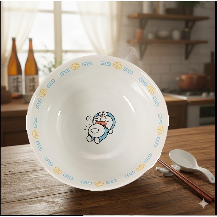 日本哆啦迷尖叫吧讓用餐時光變得更療癒 聯名款陶瓷拉麵碗 丼飯碗(A.B)兩款-細節圖6