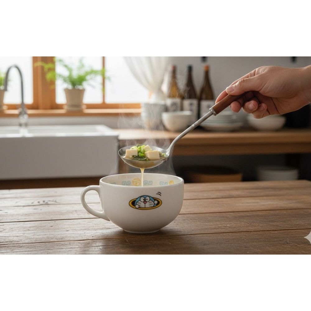 日本哆啦A夢讓餐桌瞬間變可愛的魔法陶瓷湯碗(A.B)兩款-細節圖7