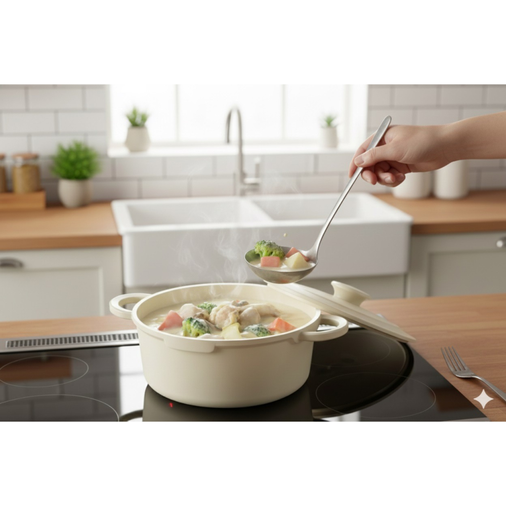 日本 パール（瓦斯.IH通用）無水也能慢燉入味煮燉鍋20cm-細節圖6