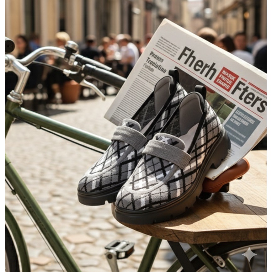 日本 Pansy簡約 輕便 零壓力 優雅飛織 通勤 樂福鞋-細節圖3