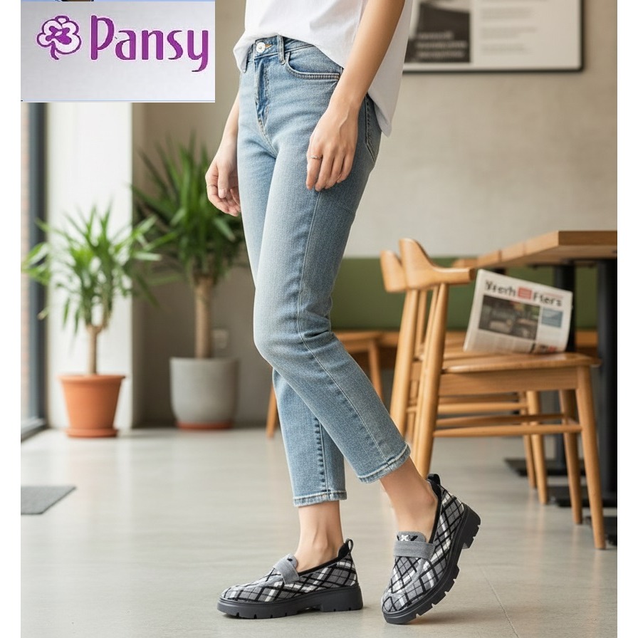 日本 Pansy簡約 輕便 零壓力 優雅飛織 通勤 樂福鞋-細節圖5
