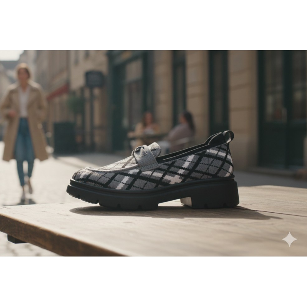 日本 Pansy簡約 輕便 零壓力 優雅飛織 通勤 樂福鞋-細節圖9