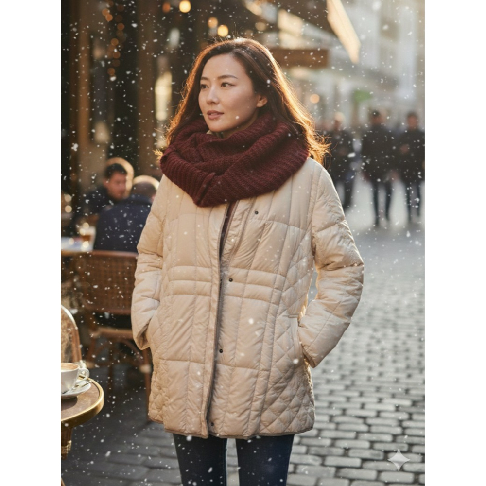 日本WINK親膚 保暖 頸間的溫柔守護針織圍脖(黑.紅.米白)三色-細節圖2