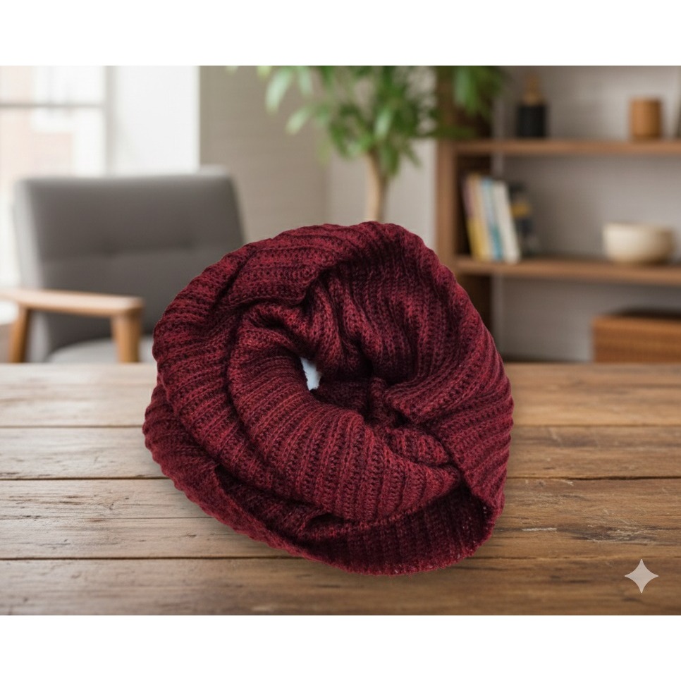 日本WINK親膚 保暖 頸間的溫柔守護針織圍脖(黑.紅.米白)三色-細節圖5