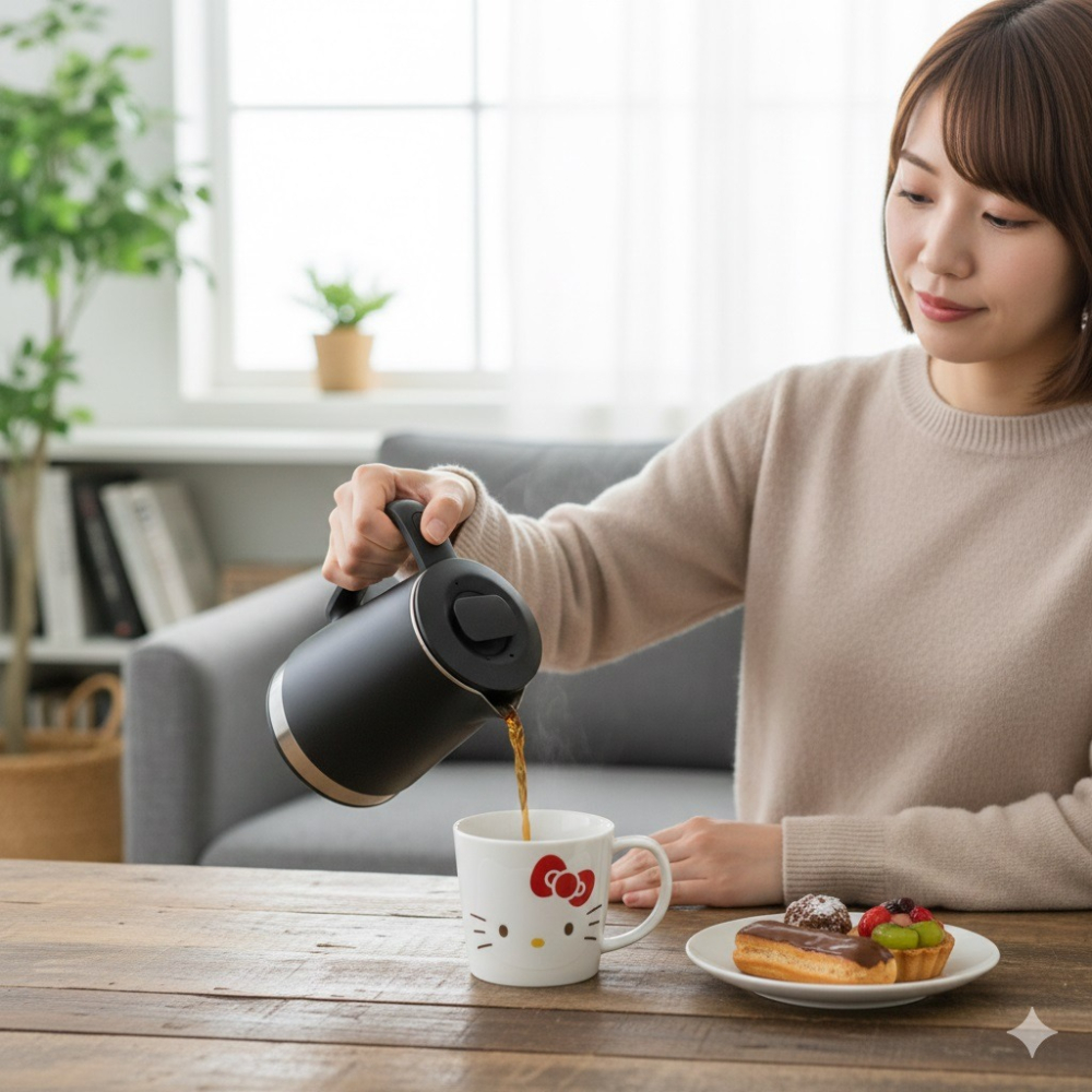 日本kitty 的微笑開啟每一天 經典臉譜對杯禮盒組 陶瓷對杯 2 入組-細節圖2