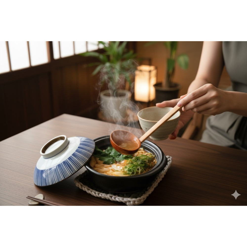 日本美濃燒免開鍋 直火對應 蓋子可當碗深型土鍋(蔦柄.細十草)兩種-細節圖3