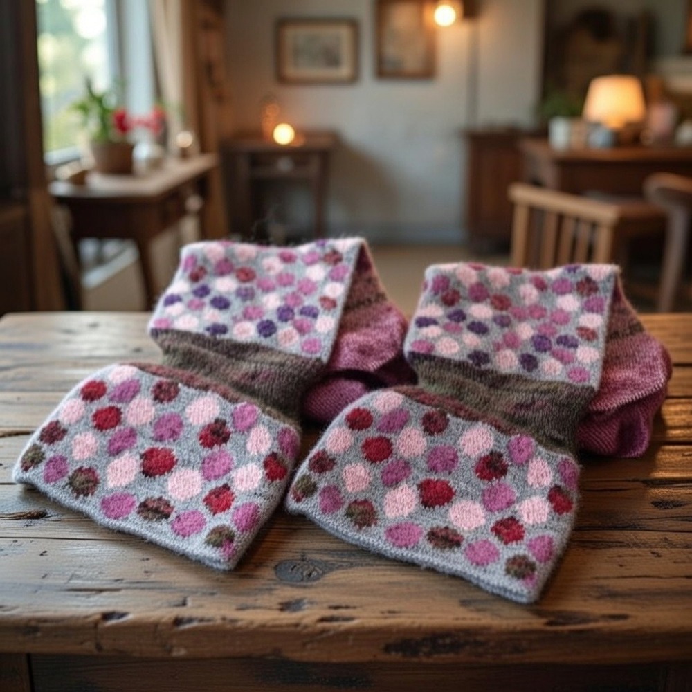 日本Etoile 刺繡水玉 保暖 頸間的溫柔守護經典圍巾 圍脖(A.B.C)三色-細節圖6