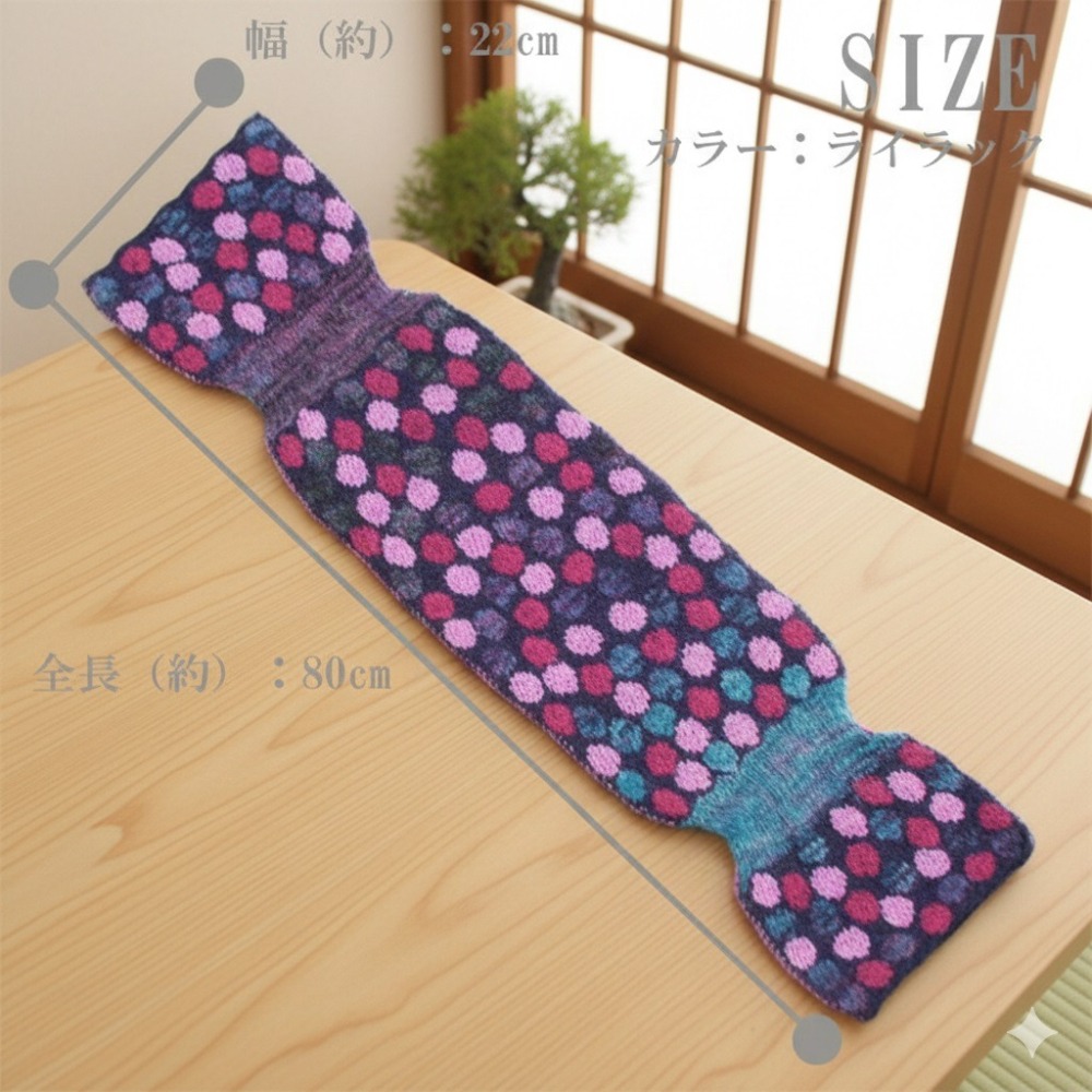 日本Etoile 刺繡水玉 保暖 頸間的溫柔守護經典圍巾 圍脖(A.B.C)三色-細節圖8