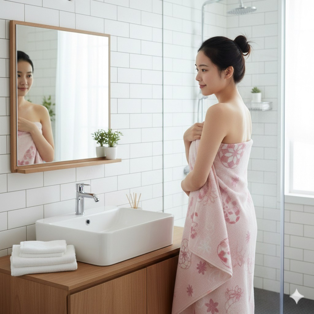 日本京都西川多功能與超值感大判浴巾 櫻花毛巾被(禮盒組) 特價限量搶購中(體積過大寄貨拆盒子1次下單一條)-細節圖3