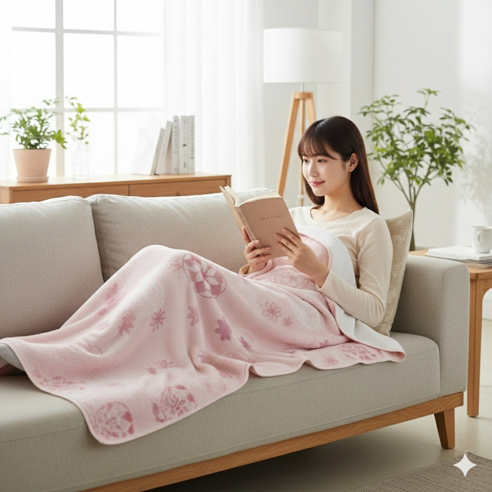 日本京都西川多功能與超值感大判浴巾 櫻花毛巾被(禮盒組) 特價限量搶購中(體積過大寄貨拆盒子1次下單一條)-細節圖6