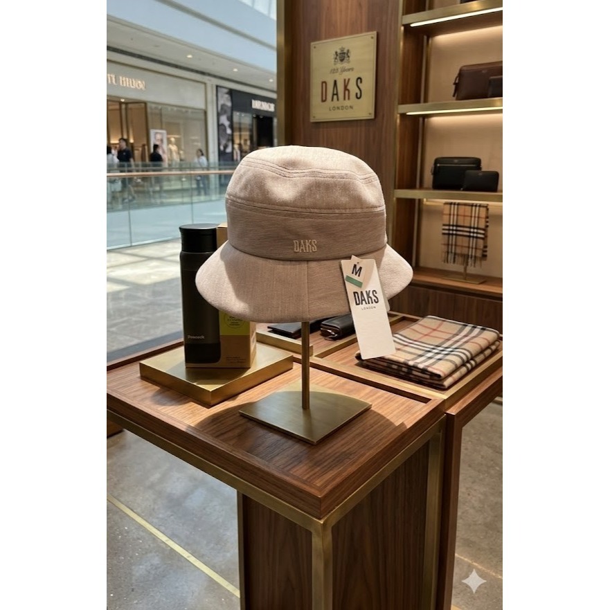 日本 DAKS英倫優雅 無懼烈日春夏輕盈抗 UV 遮陽 休閒帽(粉紫.藍.米)三色-細節圖7