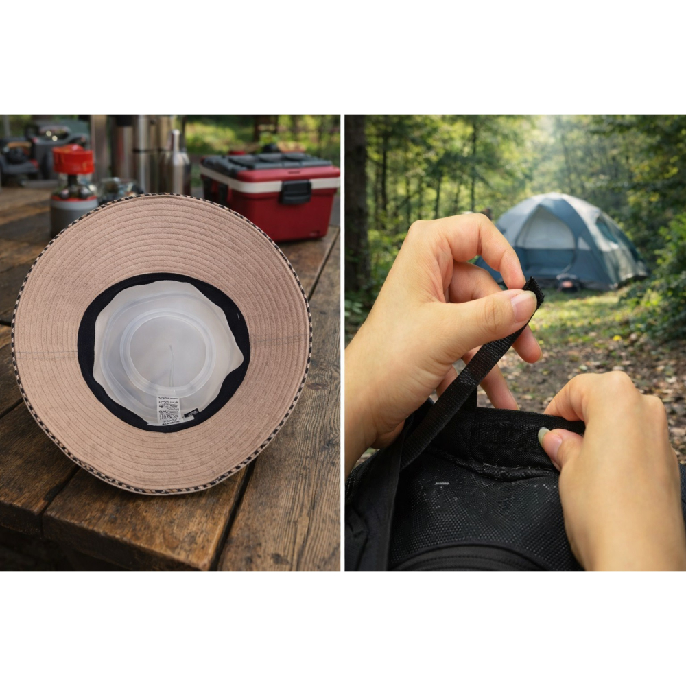 日本 DAKS英倫 春夏丹寧都會風 抗uv寬簷漁夫帽(粉.藍.米) 三色-細節圖8