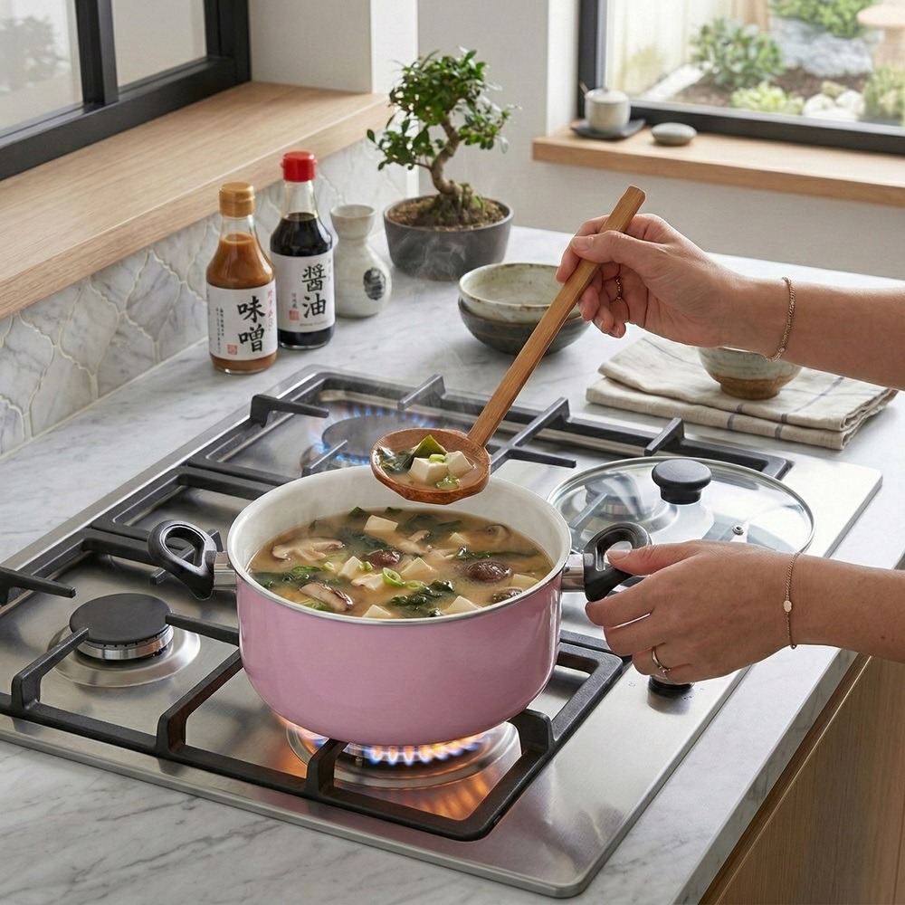 日本京瓷  高密陶瓷加工 導熱迅速 持久不沾 雙耳鍋-細節圖8