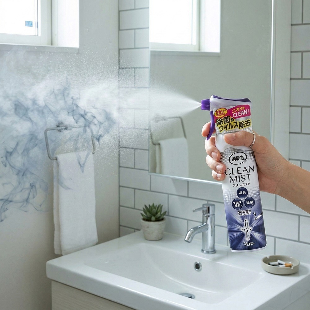 日本雞仔牌 專門針對菸味 研發的強效 消臭除菌噴霧【2 瓶超值組】-細節圖4