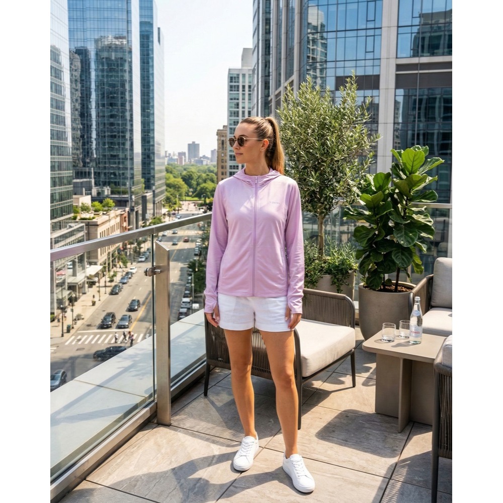 日本K-SWISS 專業機能 夢幻渲染抗UV吸濕排汗防曬外套(水藍.綠.粉)三色-細節圖4