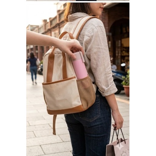 日本Pearl隨身潤喉小助手 附夾扣設計 不鏽鋼保溫瓶(綠.粉)兩色-細節圖6