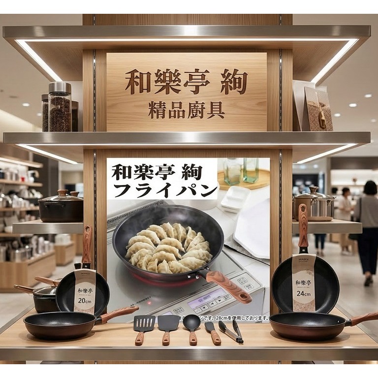 日本竹大阪職人魂 和樂亭 絢30cm IH爐 瓦斯爐適用不沾平底鍋-細節圖3