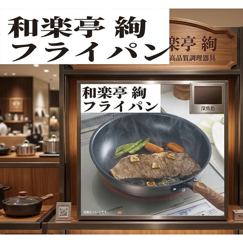 日本竹大阪職人魂 和樂亭 絢30cm IH爐 瓦斯爐適用不沾平底鍋-細節圖7